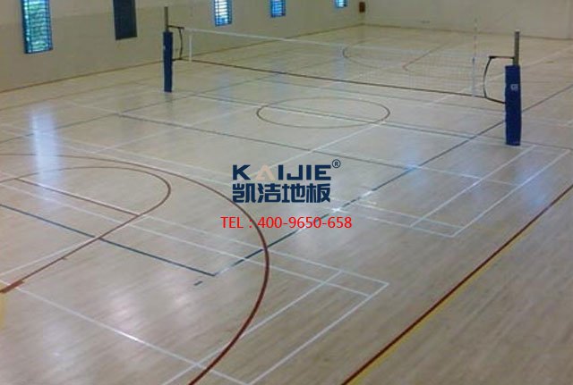 體育木地板泡水了怎么辦——凱潔體育木地板