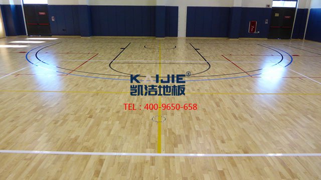 體育館專用運動木地板龍骨安裝——凱潔體育木地板