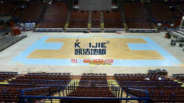 籃球館專用體育木地板毛板安裝——凱潔體育木地板