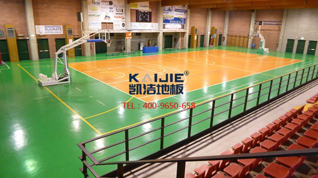 籃球館專用運(yùn)動(dòng)木地板價(jià)格——?jiǎng)P潔體育木地板