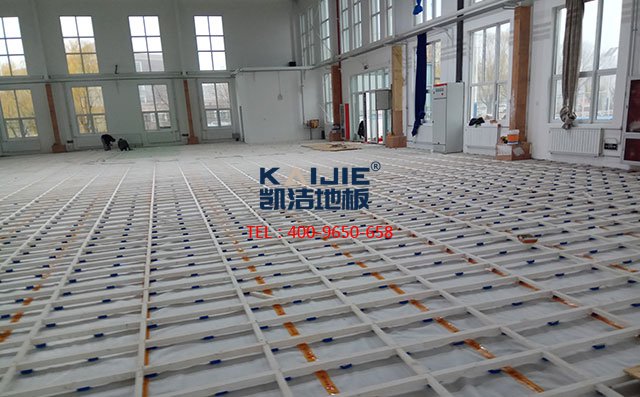 天津市西青區(qū)梨園監(jiān)獄體育館運動木地板工程案例——凱潔地板