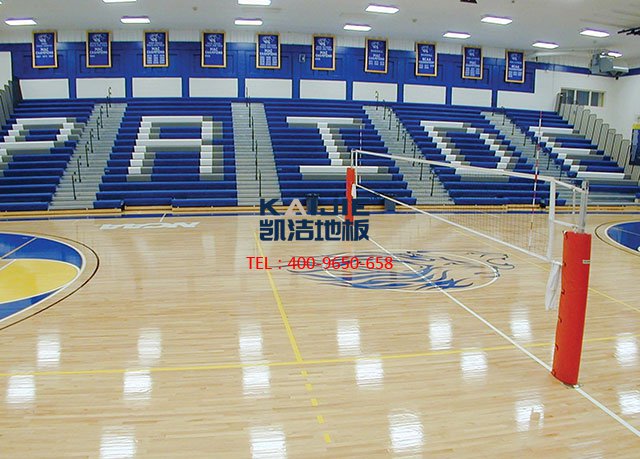 體育館專用運動木地板廠家翻新流程——凱潔地板