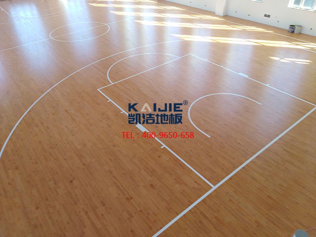 內蒙古通遼一中學生體育館運動木地板項目案例——凱潔地板