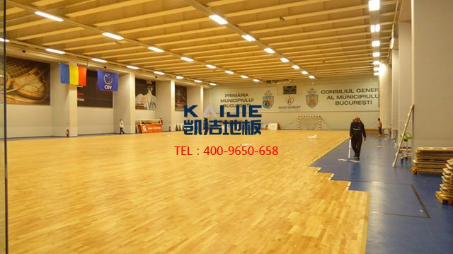 體育館木地板安裝施工藝，很全很專業——凱潔地板