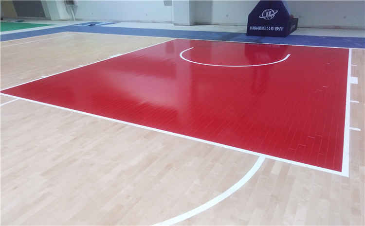 山東宇信公司員工活動中心籃球木地板項目