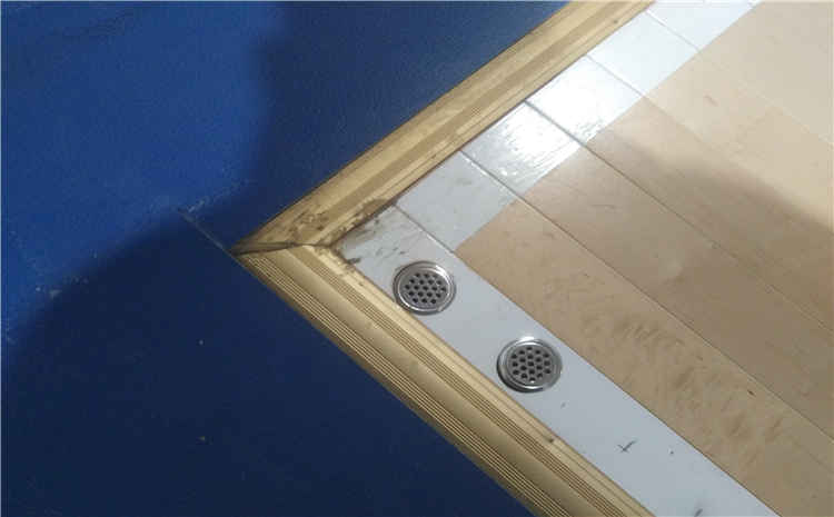 山東宇信公司員工活動中心籃球木地板項目