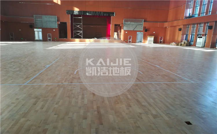 河南焦作中學體育館木地板項目案例