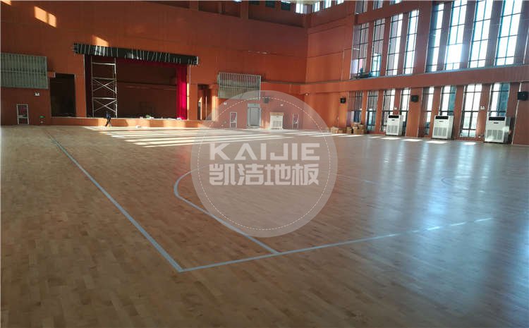 焦作一中學校體育館木地板項目案例圖片
