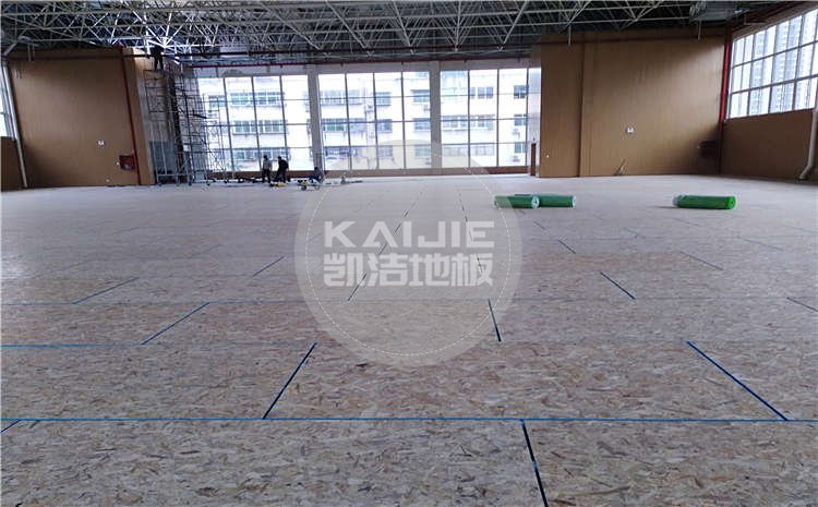 河南南陽市中學體育館木地板項目