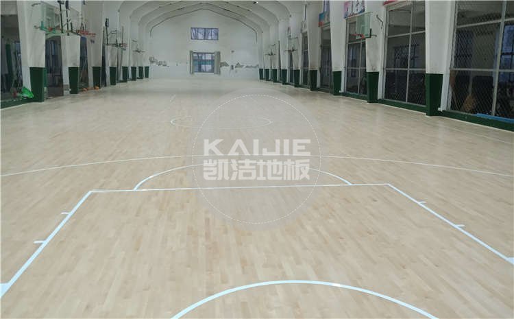 河北滄州體育學校體育館木地板項目