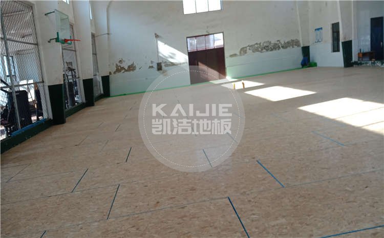 河北滄州體育學校體育館木地板項目