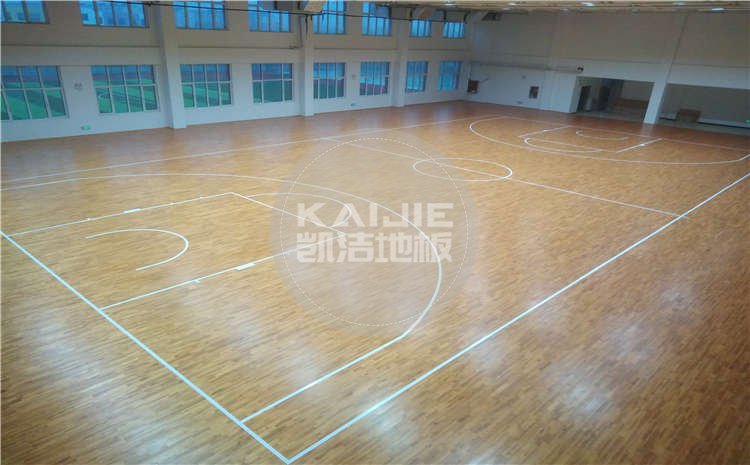 山東菏澤小學體育館運動木地板項目圖片