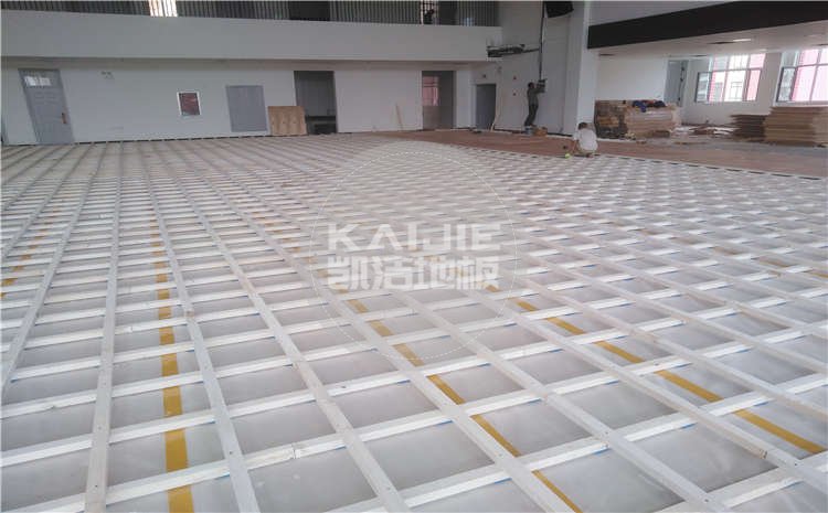 山東菏澤小學體育館運動木地板項目圖片