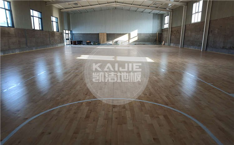 北京攀天紅籃球館體育木地板案例