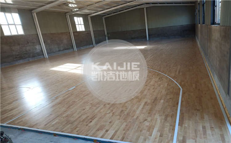北京攀天紅籃球館體育木地板案例