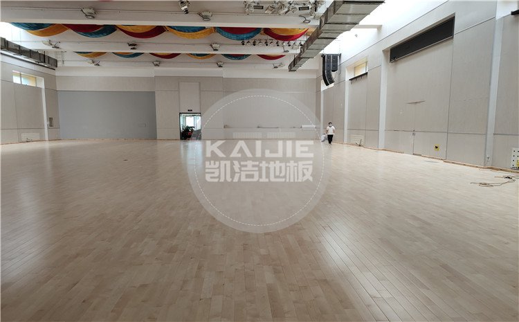 北京回龍觀育新學校籃球館木地板案例