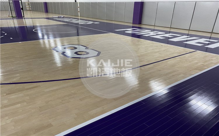 杭州曼巴籃球中心木地板案例-凱潔體育地板
