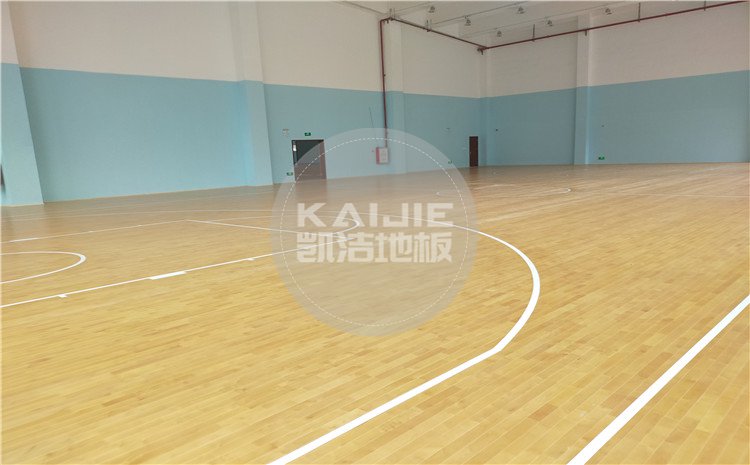佛山南海區(qū)綠電能源有限公司體育館木地板案例-凱潔體育地板