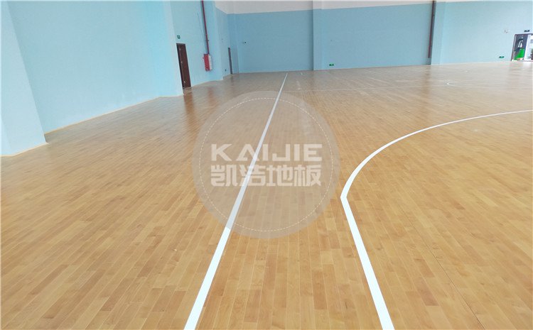 佛山南海區(qū)綠電能源有限公司體育館木地板案例-凱潔體育地板