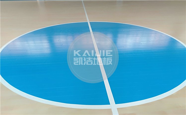 云南昆明五華區青少年宮籃球館木地板——凱潔體育地板
