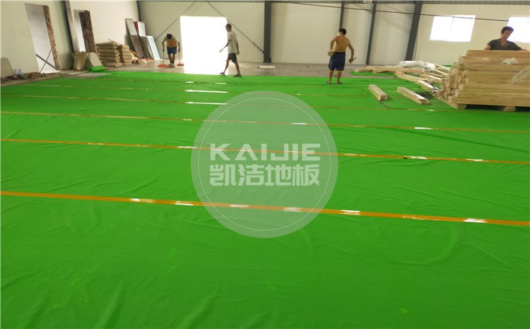 廣東省江門市開平市尋夢籃球館運動木地板——凱潔體育地板