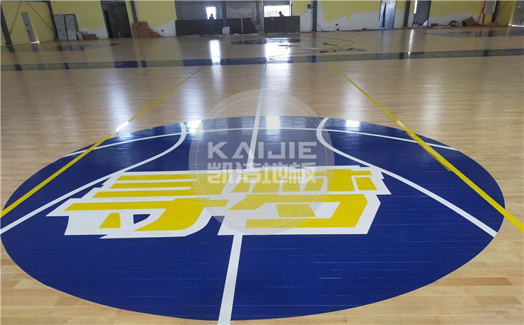 廣東省江門市開平市尋夢籃球館運動木地板——凱潔體育地板
