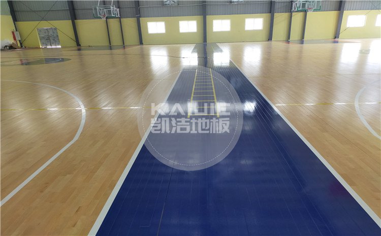 廣東省江門市開平市尋夢籃球館運動木地板——凱潔體育地板