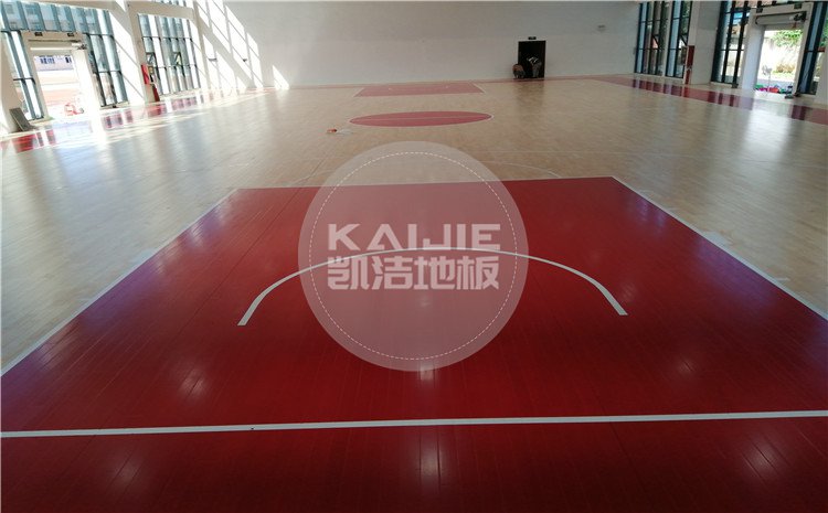 江西九江都昌第五小學(xué)體育館木地板案例—?jiǎng)P潔體育木地板廠(chǎng)家