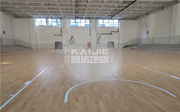 四川綿陽實驗中學籃球館木地板—凱潔地板