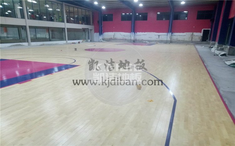 湖北武漢體育中心運動木地板項目-凱潔體育木地板廠家