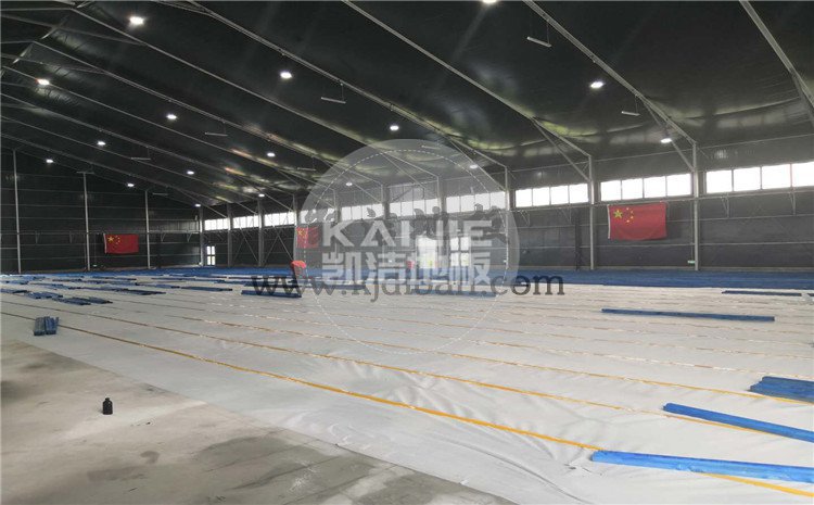 北京東五環常營體育館木地板項目-凱潔體育木地板廠家