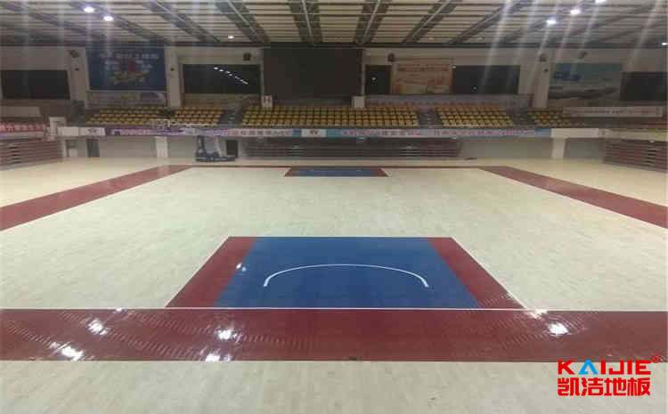 楓木運動籃球地板翻新施工