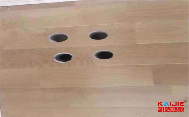 橡膠木運動體育地板主輔龍骨結構